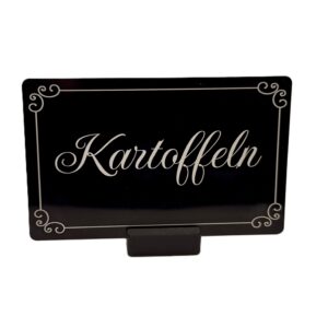 Buffet-Schilder aus Aluminium für Speisen