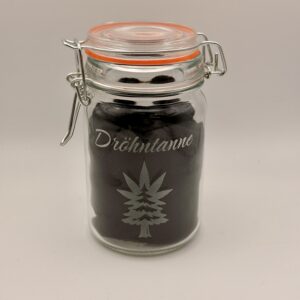 Einweckglas „Dröhntanne“ – humorvolles Lagerglas aus Glas (250 ml)